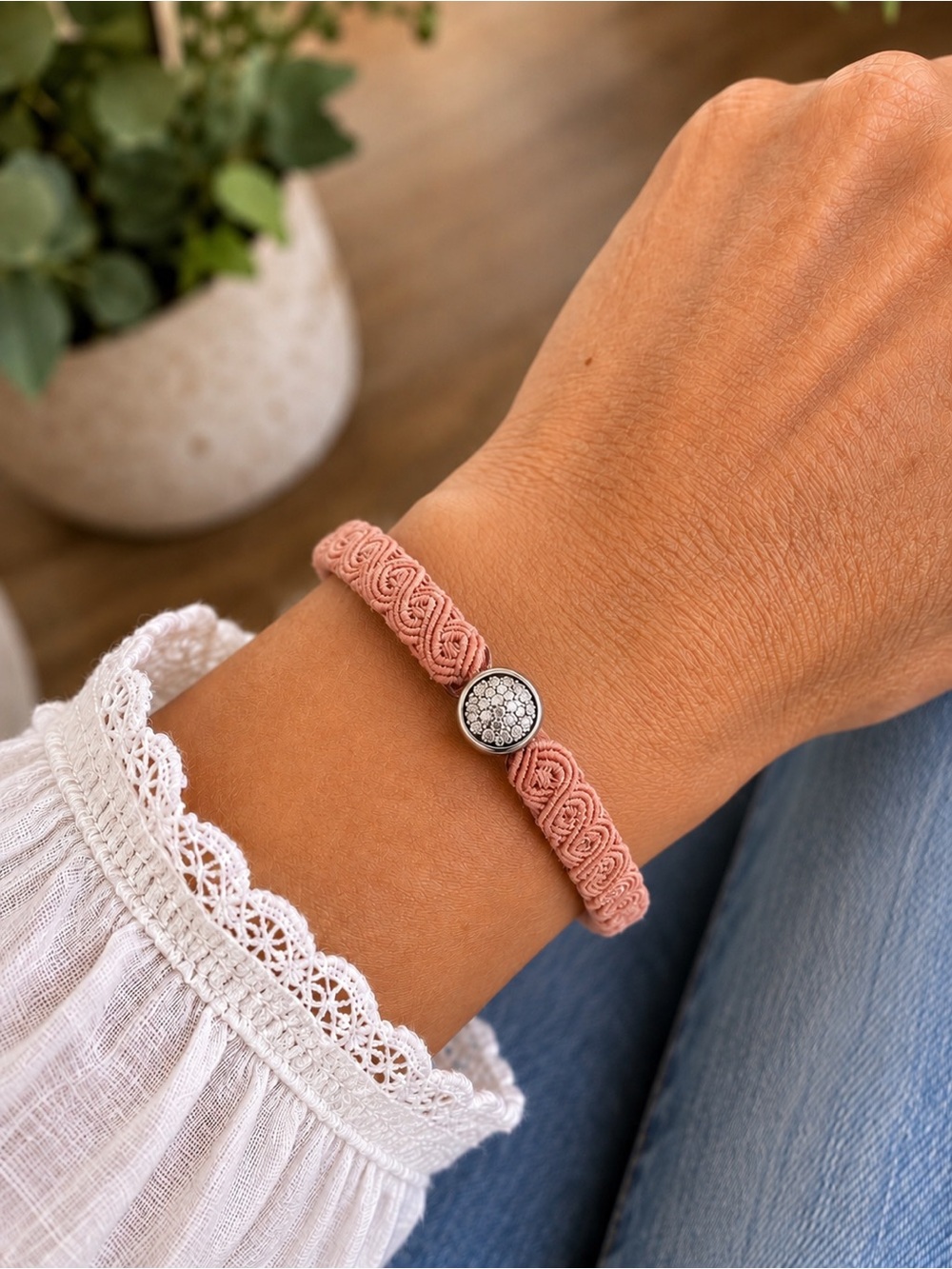 PANDORA | woven bracelet size medium